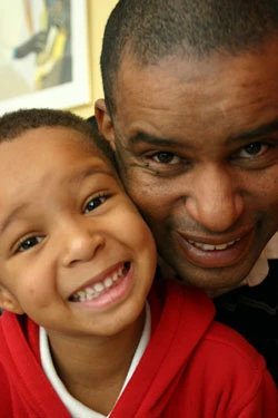 dad and son