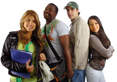 group of teens